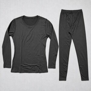 Herobiker Women Thermal Underwear Set Base Layer Black Small MX1002